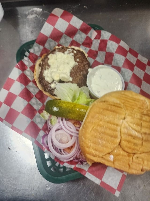 Greek Burger.
