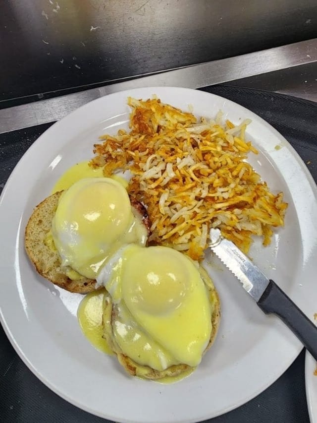 Sausage Benedict.
